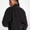 Jachetă cu fermoar din sherpa jacquard cu logo Jachetă cu fermoar din sherpa jacquard cu logo