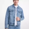 Jachetă de camionetă din denim Jachetă de camionetă din denim