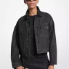 Jachetă din denim cu cuie Jachetă din denim cu cuie