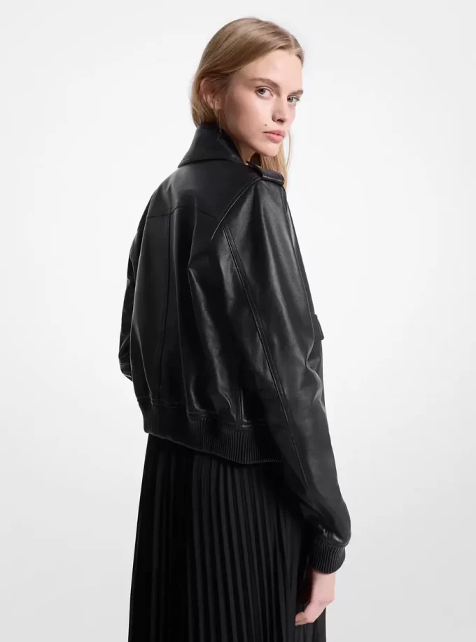 Jachetă din piele Blouson