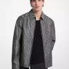 Jachetă jacquard cu logo MK2000 Jachetă jacquard cu logo MK2000