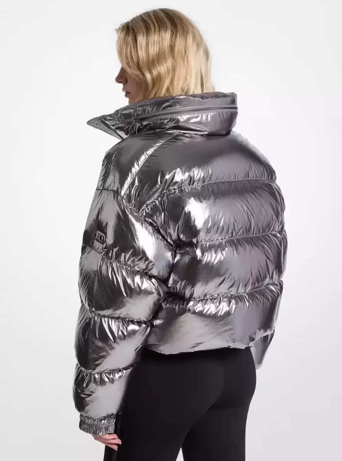Jachetă puf Ciré din nailon metalic Jachetă puf Ciré din nailon metalic