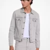 Jachetă tip camioner din denim elastic