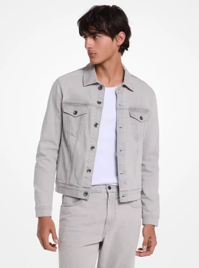 Jachetă tip camioner din denim elastic