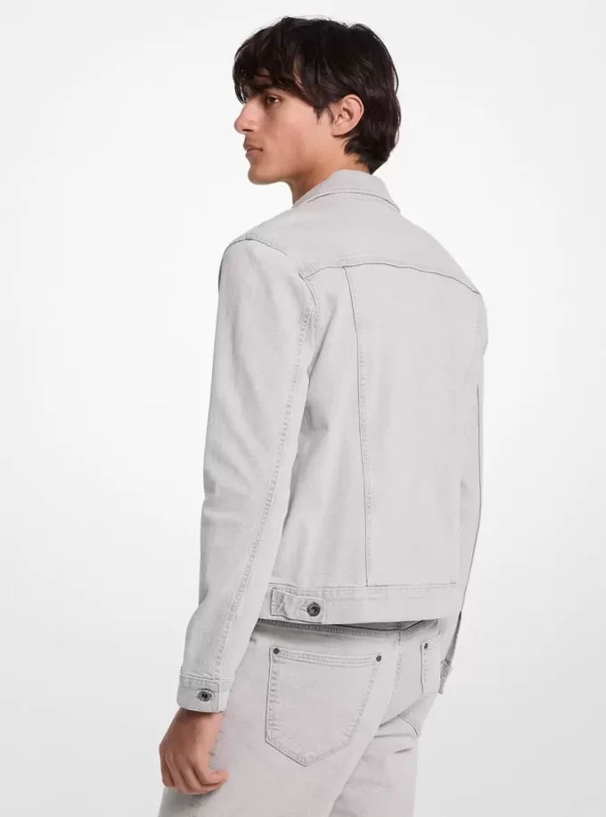 Jachetă tip camioner din denim elastic