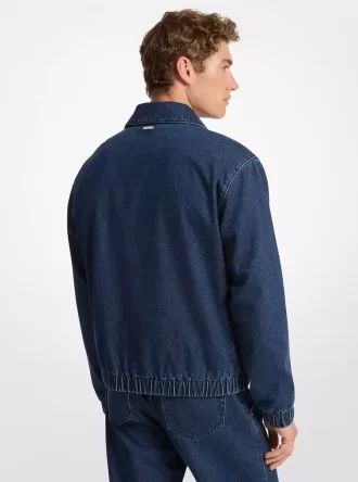 Jachetă tip cămașă din denim elastic Jachetă tip cămașă din denim elastic