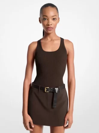 Maiou cu guler scund și nervuri