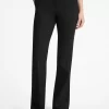 Pantaloni Bootcut din amestec de lână elastică Pantaloni Bootcut din amestec de lână elastică