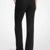 Pantaloni Bootcut din amestec de lână elastică Pantaloni Bootcut din amestec de lână elastică