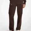 Pantaloni cargo cu fermoar din bumbac elastic Pantaloni cargo cu fermoar din bumbac elastic