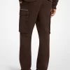 Pantaloni cargo cu fermoar din bumbac elastic Pantaloni cargo cu fermoar din bumbac elastic