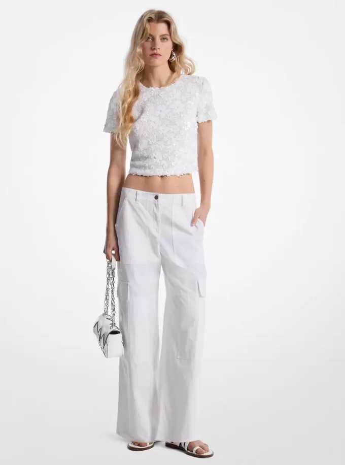 Pantaloni cargo din bumbac