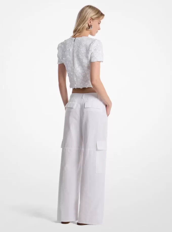 Pantaloni cargo din bumbac