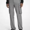 Pantaloni cargo din lână elastică Pantaloni cargo din lână elastică