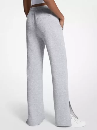 Pantaloni de trening cu logo jacquard