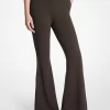 Pantaloni evazați din crep elastic Pantaloni evazați din crep elastic