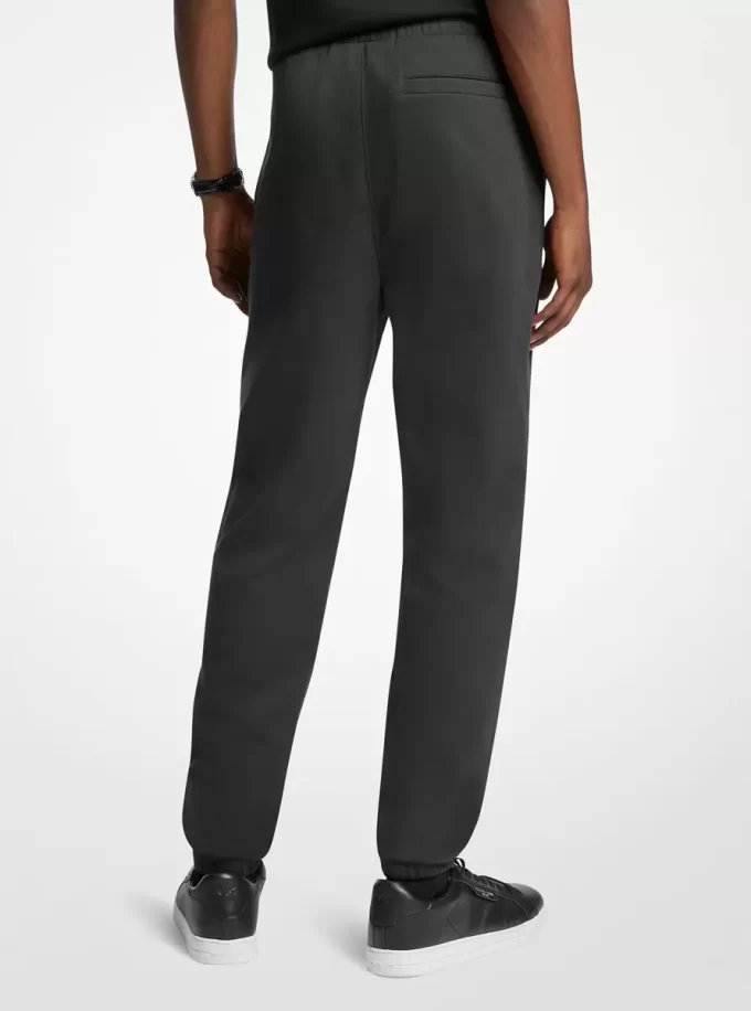 Pantaloni jogger din amestec de bumbac Pantaloni jogger din amestec de bumbac