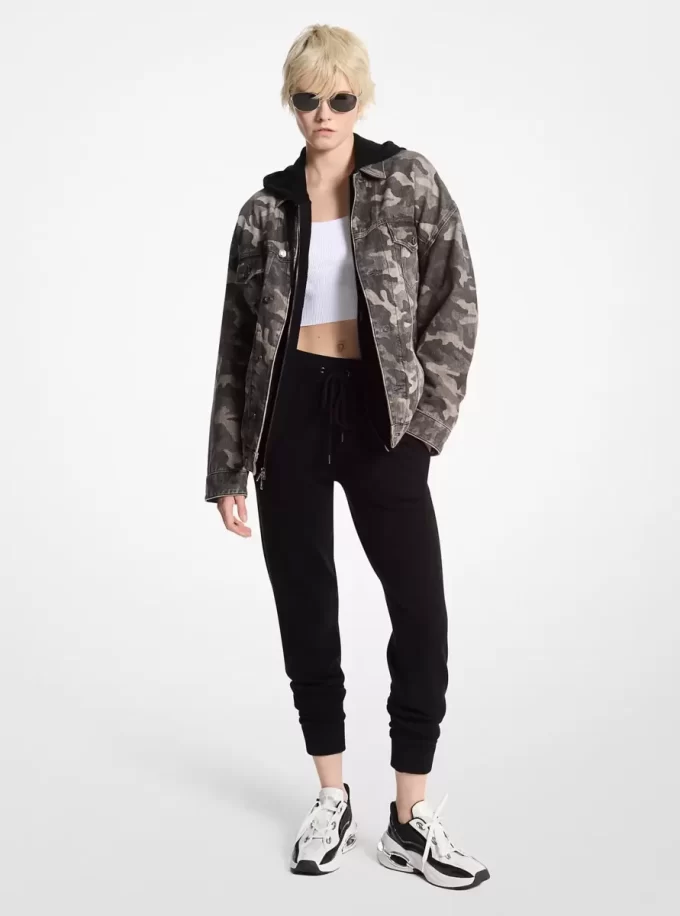 Pantaloni jogger din amestec de lână și cașmir Pantaloni jogger din amestec de lână și cașmir