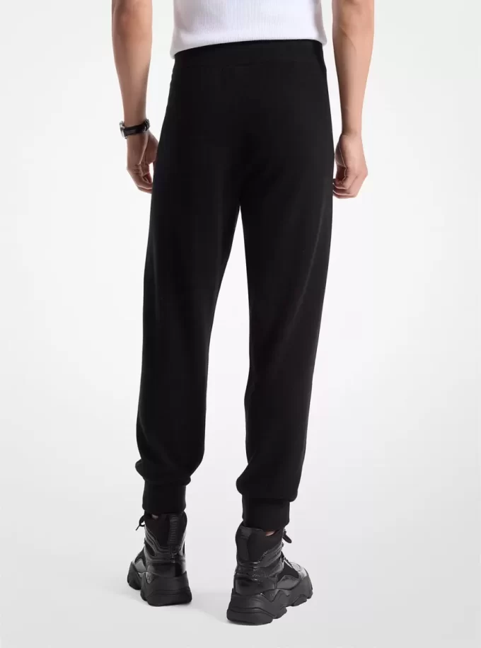 Pantaloni jogger din amestec de lână și cașmir Pantaloni jogger din amestec de lână și cașmir