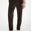 Pantaloni jogging din velur cu dungi Pantaloni jogging din velur cu dungi