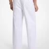 Pantaloni largi din bumbac elastic Pantaloni largi din bumbac elastic
