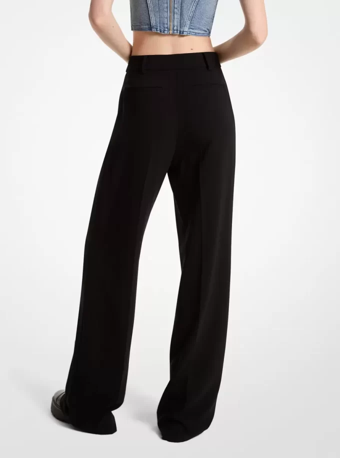 Pantaloni largi din crep Pantaloni largi din crep