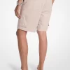 Pantaloni scurți cargo cu fermoar din poplin de bumbac Pantaloni scurți cargo cu fermoar din poplin de bumbac