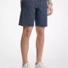 Pantaloni scurți din amestec de bumbac cu logo semnătură Pantaloni scurți din amestec de bumbac cu logo semnătură