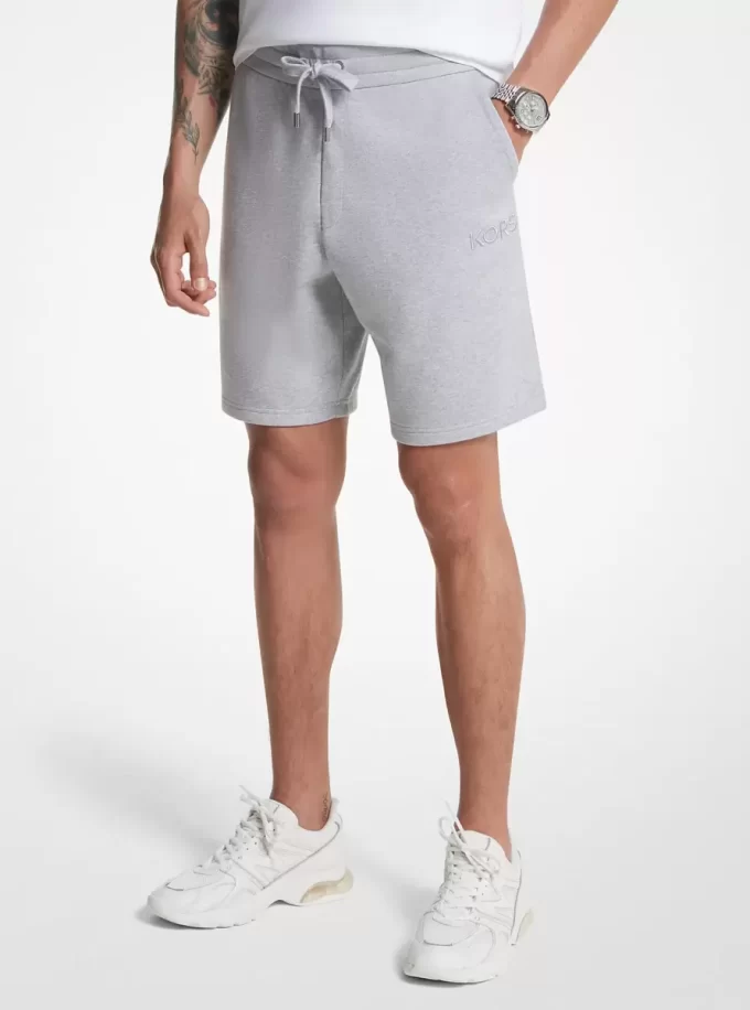 Pantaloni scurți din amestec de bumbac French Terry