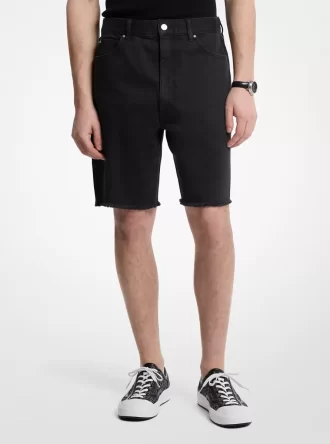 Pantaloni scurți din denim zdrențuiți