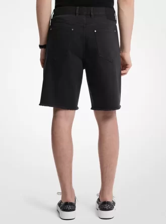 Pantaloni scurți din denim zdrențuiți