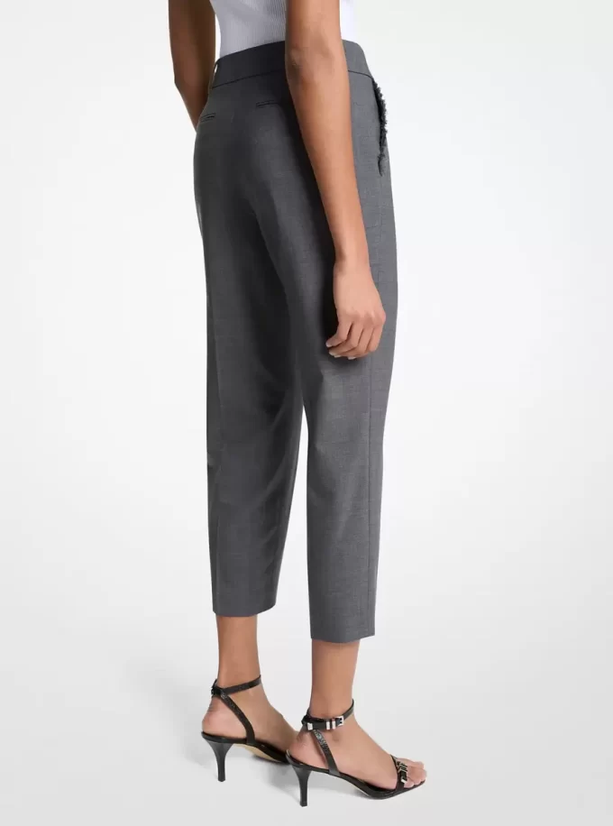 Pantaloni scurți din lână elastică Pantaloni scurți din lână elastică