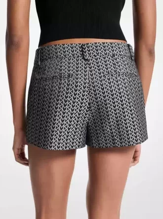 Pantaloni scurți jacquard cu logo MK2000 Pantaloni scurți jacquard cu logo MK2000