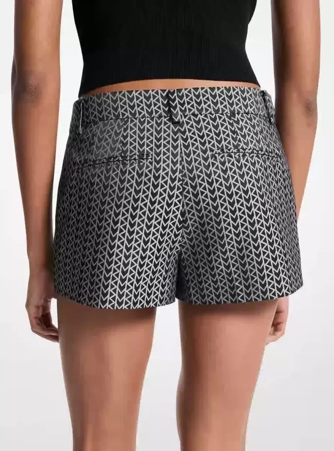 Pantaloni scurți jacquard cu logo MK2000 Pantaloni scurți jacquard cu logo MK2000