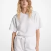 Pantaloni scurți tricotați cu logo jacquard