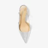 Pantofi cu toc Alora din piele cu model metalic în relief cu model șarpe Pantofi cu toc Alora din piele cu model metalic în relief cu model șarpe