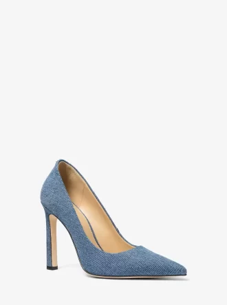 Pantofi cu toc Amara din denim