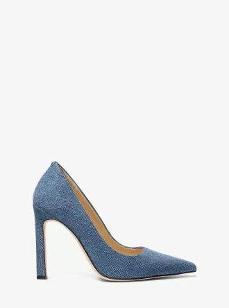 Pantofi cu toc Amara din denim