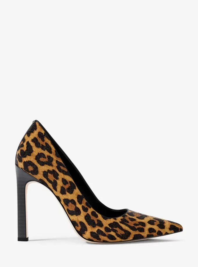 Pantofi cu toc Amara din păr de vițel cu imprimeu leopard Pantofi cu toc Amara din păr de vițel cu imprimeu leopard
