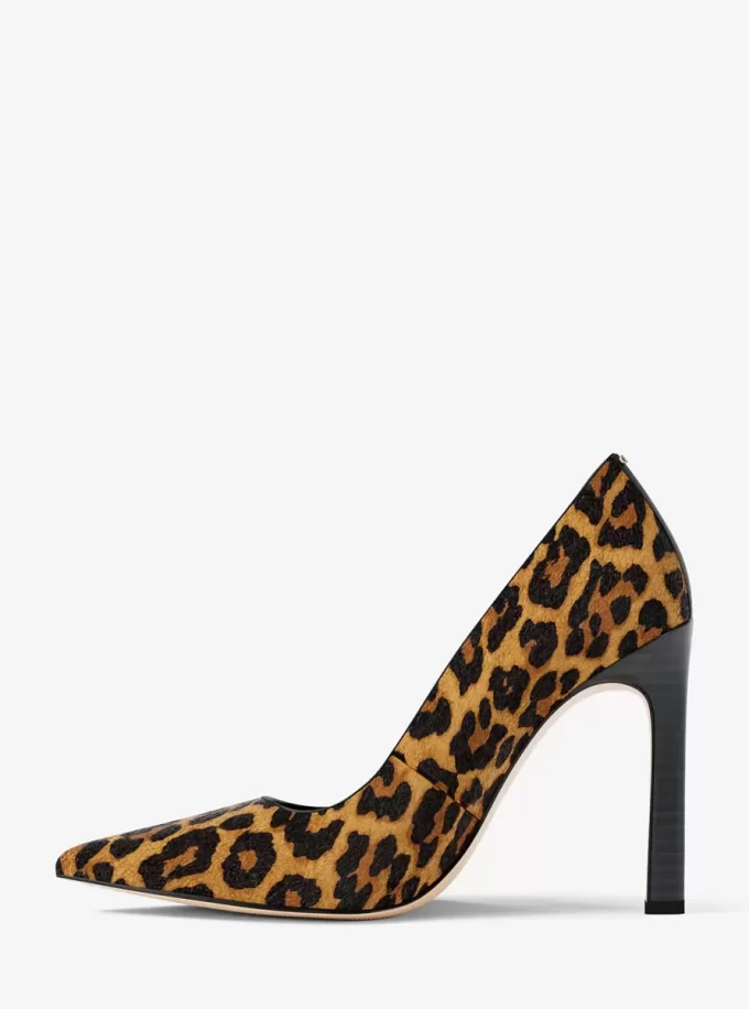 Pantofi cu toc Amara din păr de vițel cu imprimeu leopard Pantofi cu toc Amara din păr de vițel cu imprimeu leopard