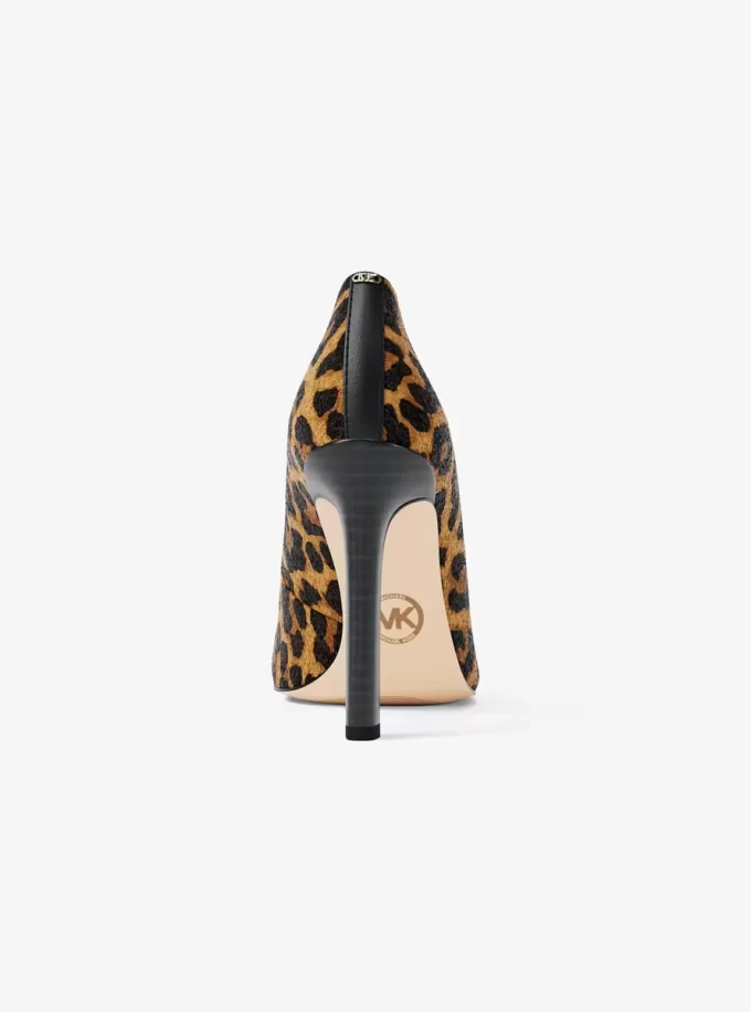 Pantofi cu toc Amara din păr de vițel cu imprimeu leopard Pantofi cu toc Amara din păr de vițel cu imprimeu leopard