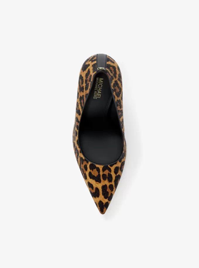 Pantofi cu toc Amara din păr de vițel cu imprimeu leopard Pantofi cu toc Amara din păr de vițel cu imprimeu leopard