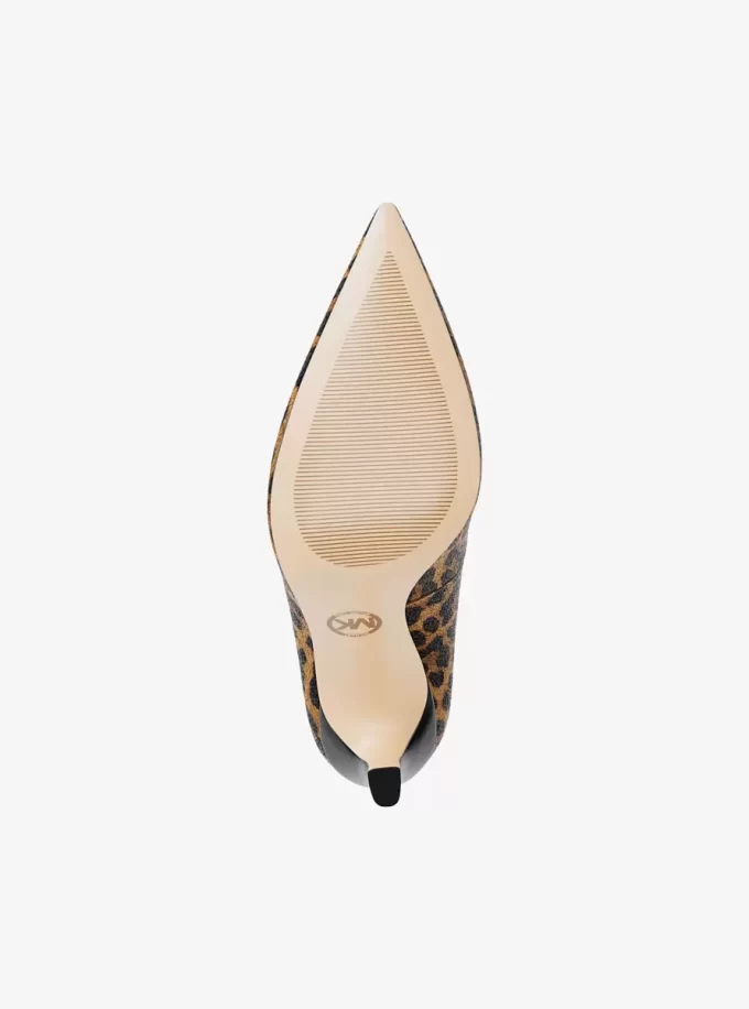 Pantofi cu toc Amara din păr de vițel cu imprimeu leopard Pantofi cu toc Amara din păr de vițel cu imprimeu leopard