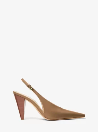 Pantofi cu toc din piele Electra Slingback