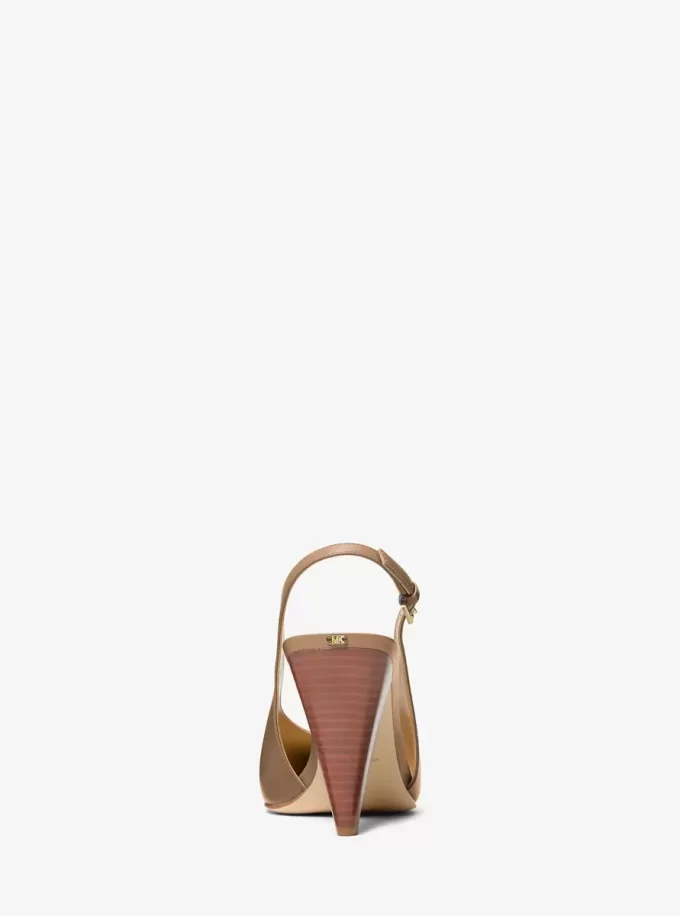 Pantofi cu toc din piele Electra Slingback Pantofi cu toc din piele Electra Slingback