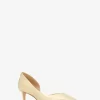Pantofi cu toc Elyse din piele metalizată crăpată, model Kitten Pantofi cu toc Elyse din piele metalizată crăpată, model Kitten
