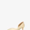 Pantofi cu toc Elyse din piele metalizată crăpată, model Kitten Pantofi cu toc Elyse din piele metalizată crăpată, model Kitten