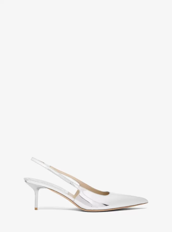 Pantofi cu toc Emma din piele metalică Pantofi cu toc Emma din piele metalică