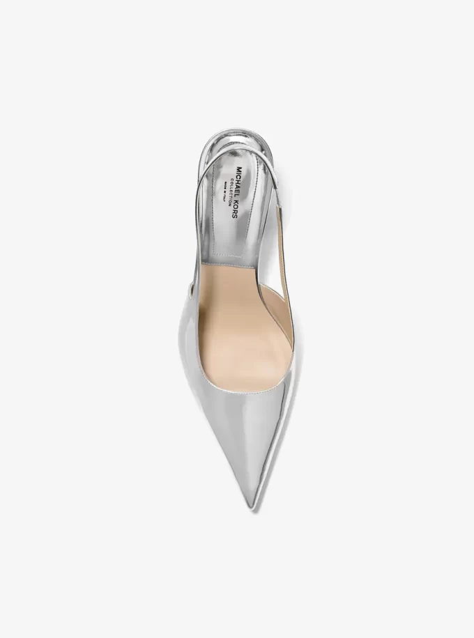 Pantofi cu toc Emma din piele metalică Pantofi cu toc Emma din piele metalică