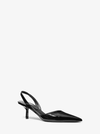 Pantofi cu toc Holly din piele lăcuită